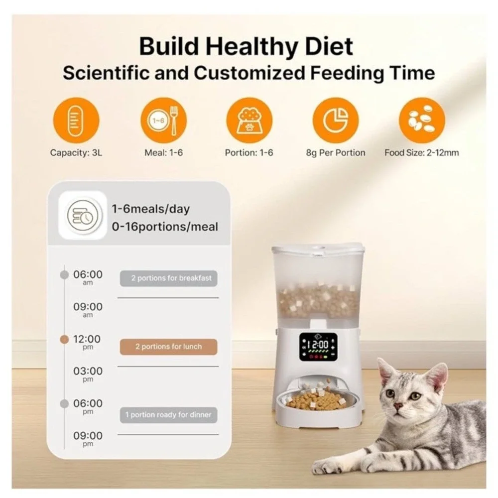 Petsuper Smart Pet Feeder For Dogs & Cats - App Control‎ -New In Box